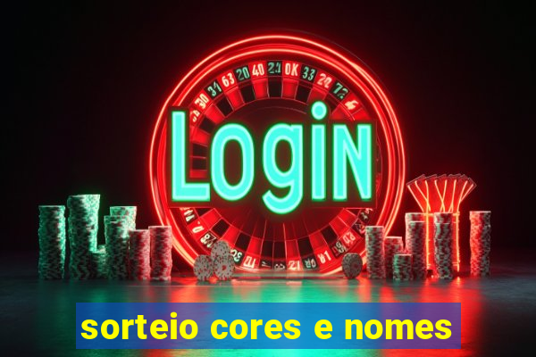 sorteio cores e nomes